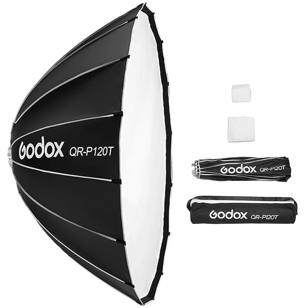 Godox QR-P120 120cm パラボリックソフトボックス グリッド付き Amazon.com : Godox QR-P120 120cm Softbox Bowens Mount